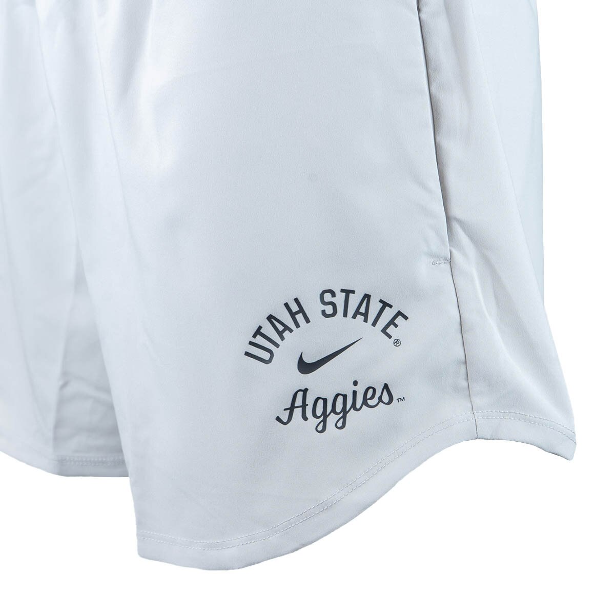 Women's nike utah state aggies gray high waisted shorts